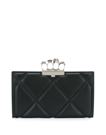 4-ring quilted clutch bag