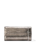 Portefeuille metallized clutch bag