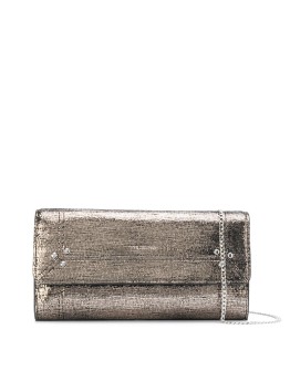 Portefeuille metallized clutch bag