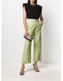 Portefeuille metallized clutch bag
