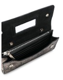 Portefeuille metallized clutch bag