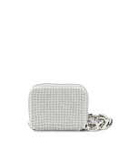 rhinestone-embellished shoulder bag