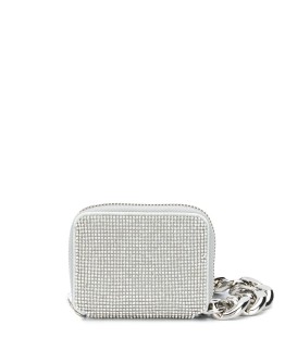 rhinestone-embellished shoulder bag
