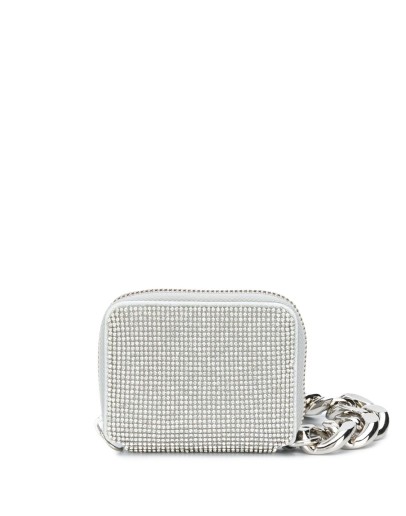 rhinestone-embellished shoulder bag