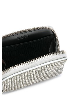 rhinestone-embellished shoulder bag