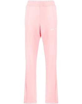pink logo-print track pants