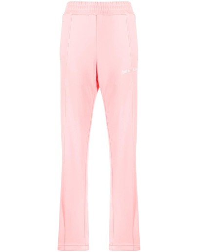 pink logo-print track pants