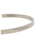 engraved logo thin cuff bracelet