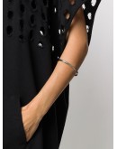 engraved logo thin cuff bracelet