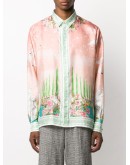 long-sleeve printed shirt