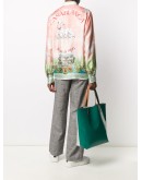 long-sleeve printed shirt