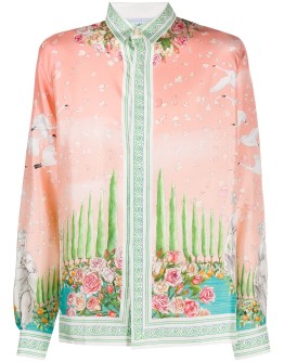 long-sleeve printed shirt