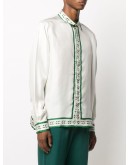 long-sleeve silk shirt