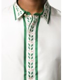 long-sleeve silk shirt