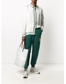 long-sleeve silk shirt