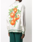 long-sleeve silk shirt
