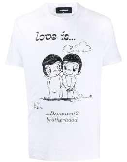graphic-print crew-neck T-shirt