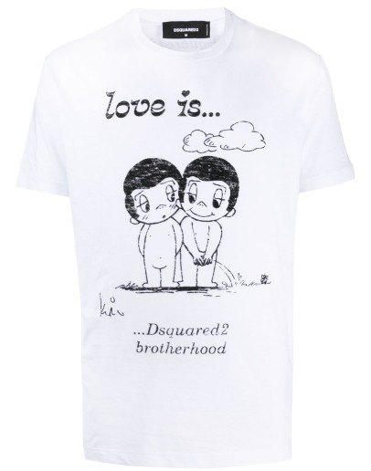 graphic-print crew-neck T-shirt