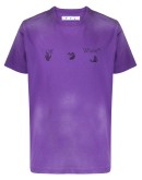 faded logo print T-shirt
