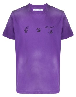 faded logo print T-shirt