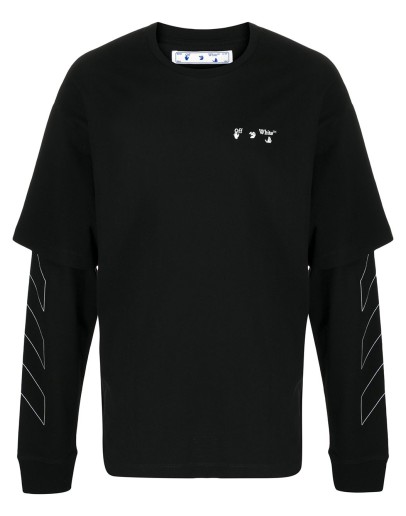 layered logo-print T-shirt