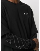 layered logo-print T-shirt