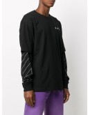 layered logo-print T-shirt