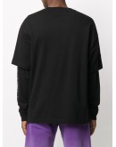 layered logo-print T-shirt