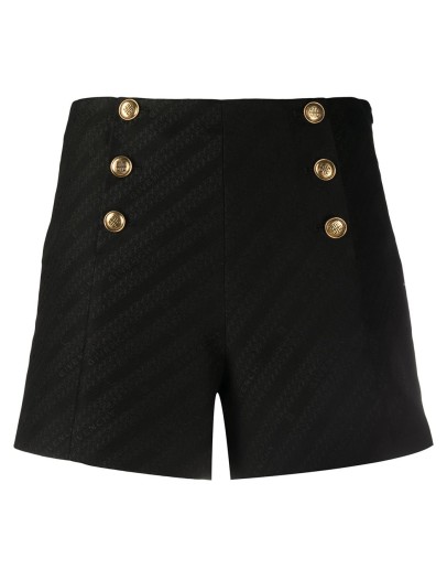   4G-button Chain jacquard shorts  