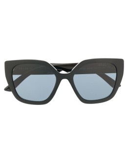 oversized-frame logo sunglasses