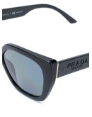 oversized-frame logo sunglasses