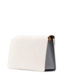 geometric leather shoulder bag