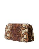snakeskin-effect shoulder bag 