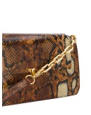 snakeskin-effect shoulder bag 