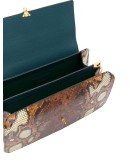 snakeskin-effect shoulder bag 