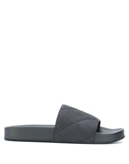 diamond-quilted slides