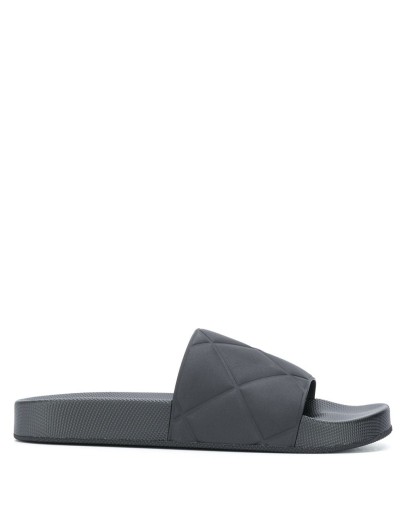 diamond-quilted slides