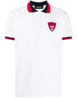 logo crest polo shirt