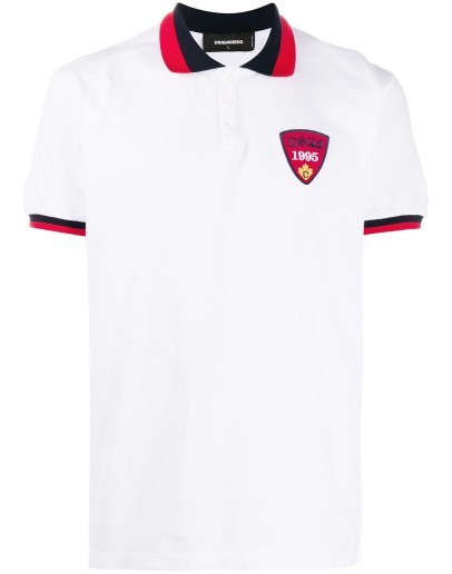 logo crest polo shirt