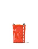 diamond-pattern pierced shoulder bag