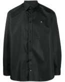 embroidered logo buttoned shirt