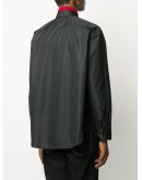 embroidered logo buttoned shirt