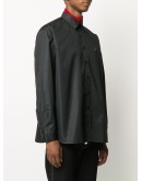 embroidered logo buttoned shirt