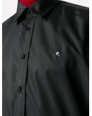embroidered logo buttoned shirt