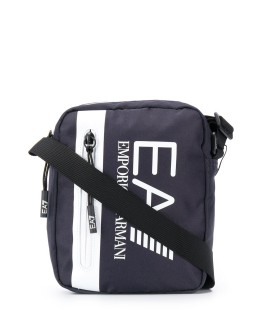logo-print messenger bag