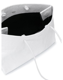 creased effect tote bag