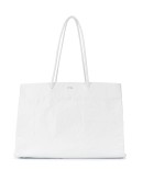 creased effect tote bag
