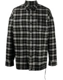 Hydrogen plaid cotton shirt