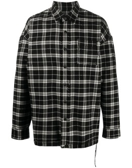 Hydrogen plaid cotton shirt
