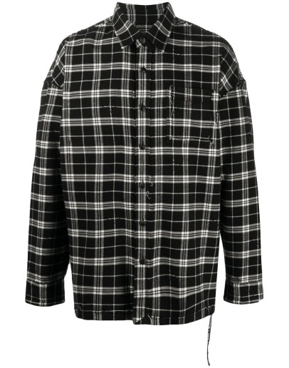 Hydrogen plaid cotton shirt